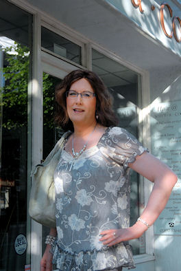 Joy outside McQueen Hair and Beauty